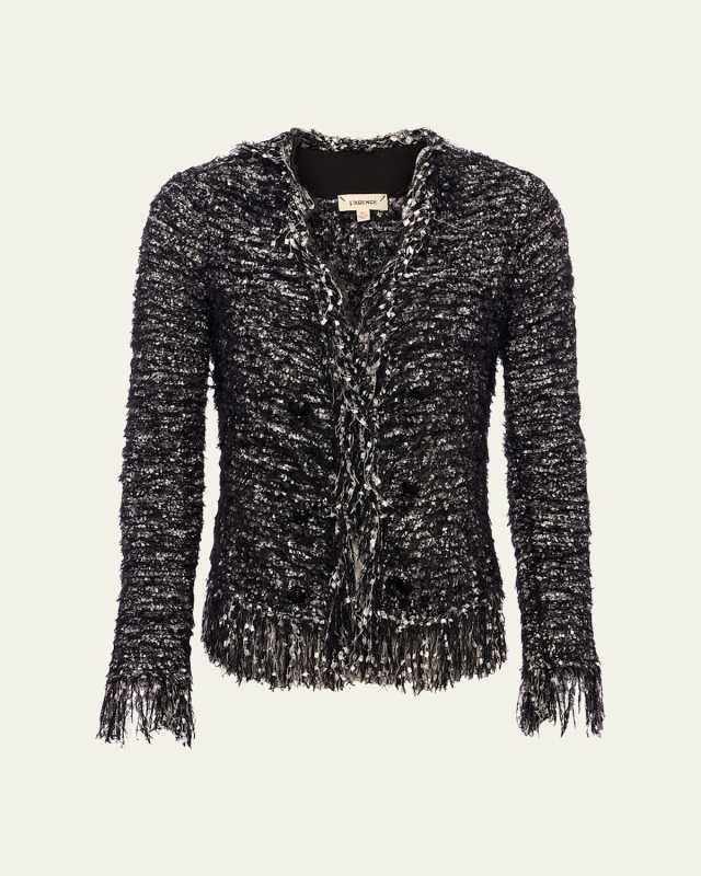 Azure Fuzzy Cardigan Blaz